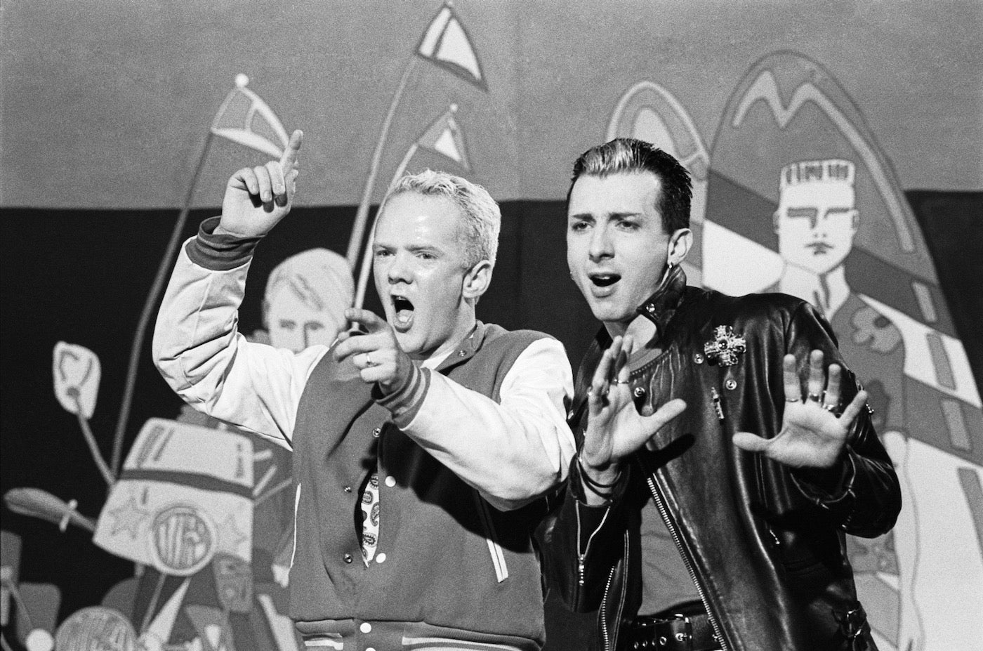 Marc Almond with Jimmy Somerville of Bronski Beat