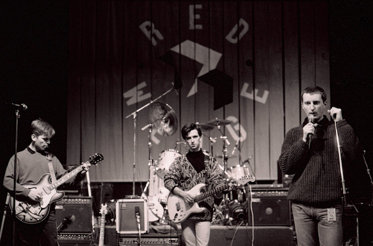 Billy Bragg with Johnny Marr & Andy Rourke of The Smiths #2