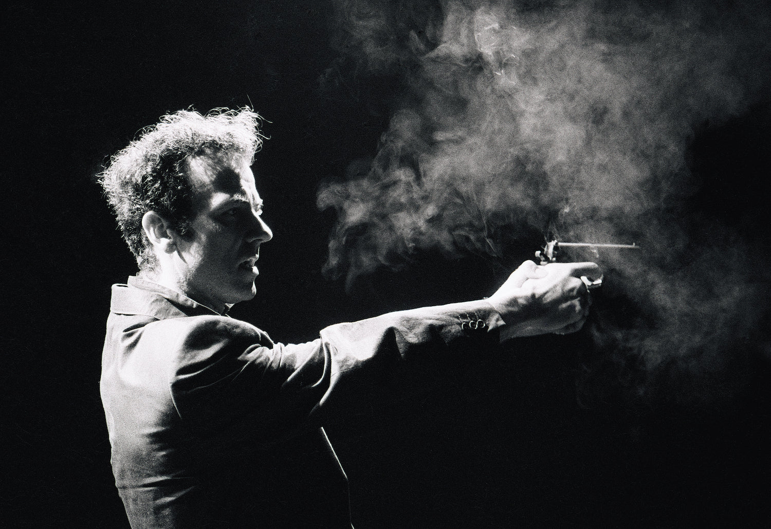 Hugh Cornwell of The Stranglers Gun